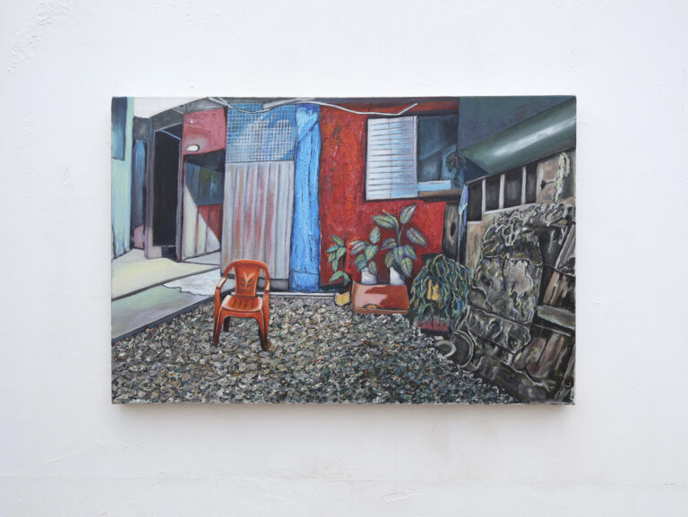 Vista particular, Óleo s/ tela 30X60cm, 2019