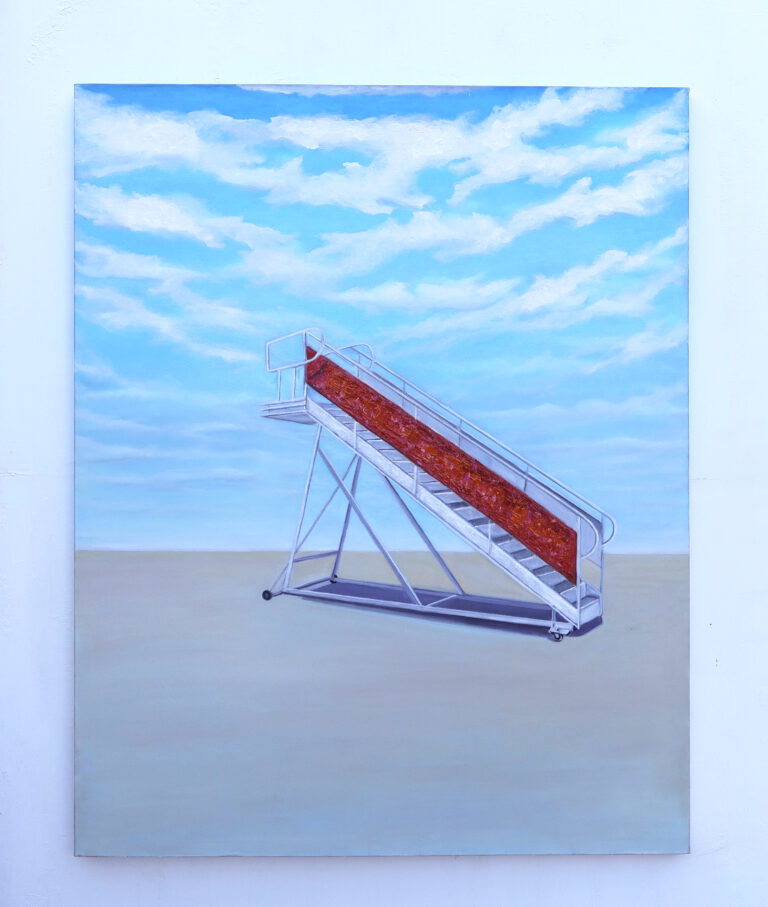 Sem título, óleo s/ tela 100X80 cm, 2018